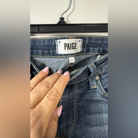 Paige Peg Classic Blue Skinny Jeans - Picture 3 of 5